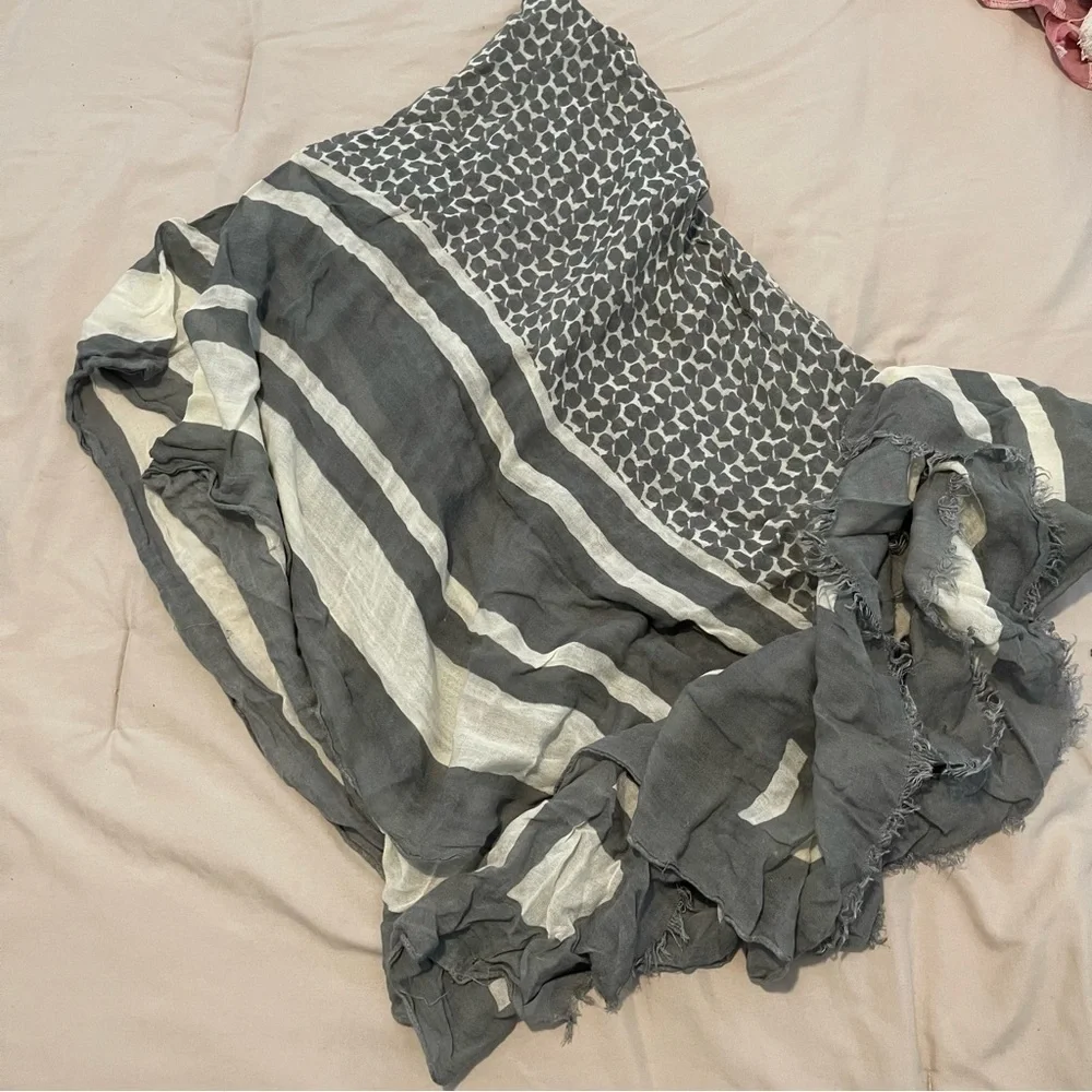Scarf Bundle Lot – 12 Lightweight Scarves | Neutral, Teal & Patterned